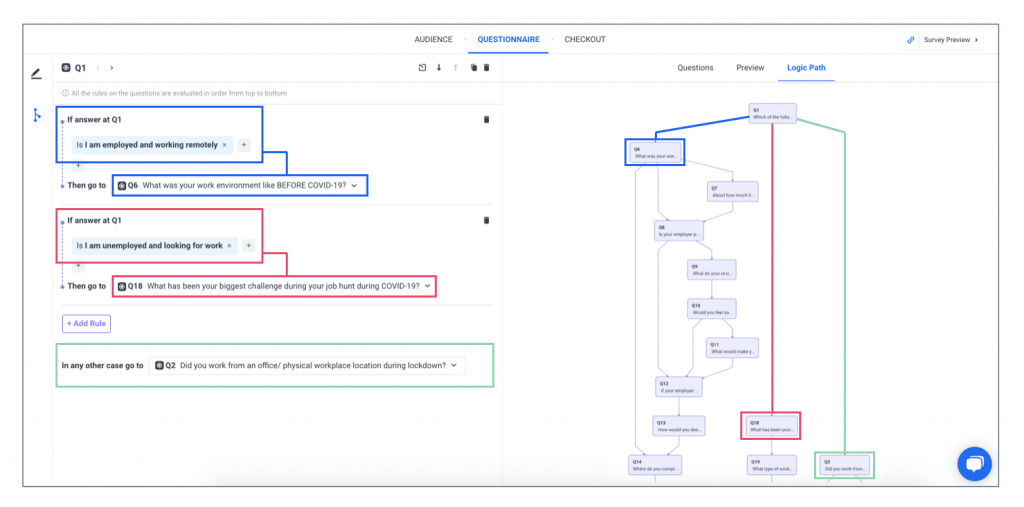 Advanced logic path example